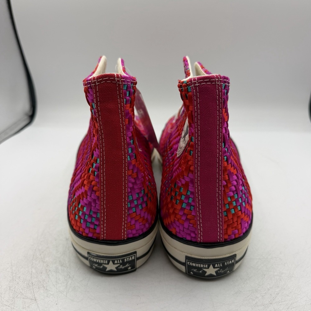 Converse Chuck 70 Hi Culture Weave Shoes Mens 10 Womens 12 Red‎ Pink 167990C - Picture 8 of 11